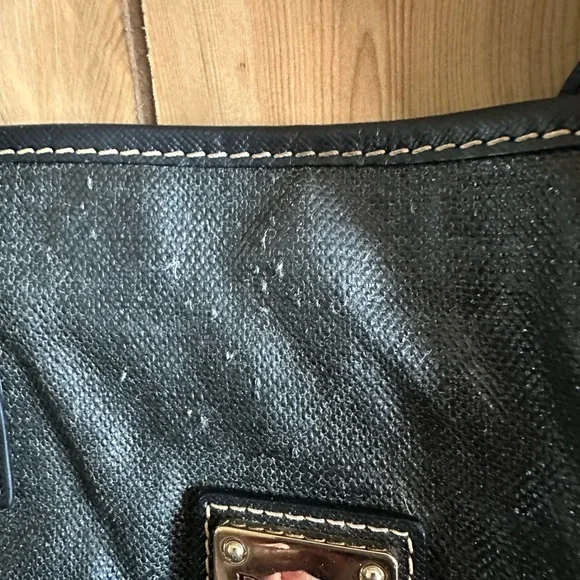 Vintage Dooney & Bourke Red Interior Large Purse/Tote with flaws - Picture 3 of 15